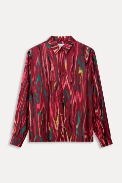 BLOUSE Milly Woody Burgundy Red