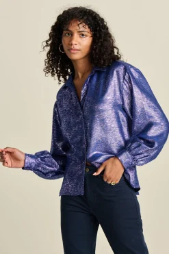 BLOUSE Violet Festive Blue