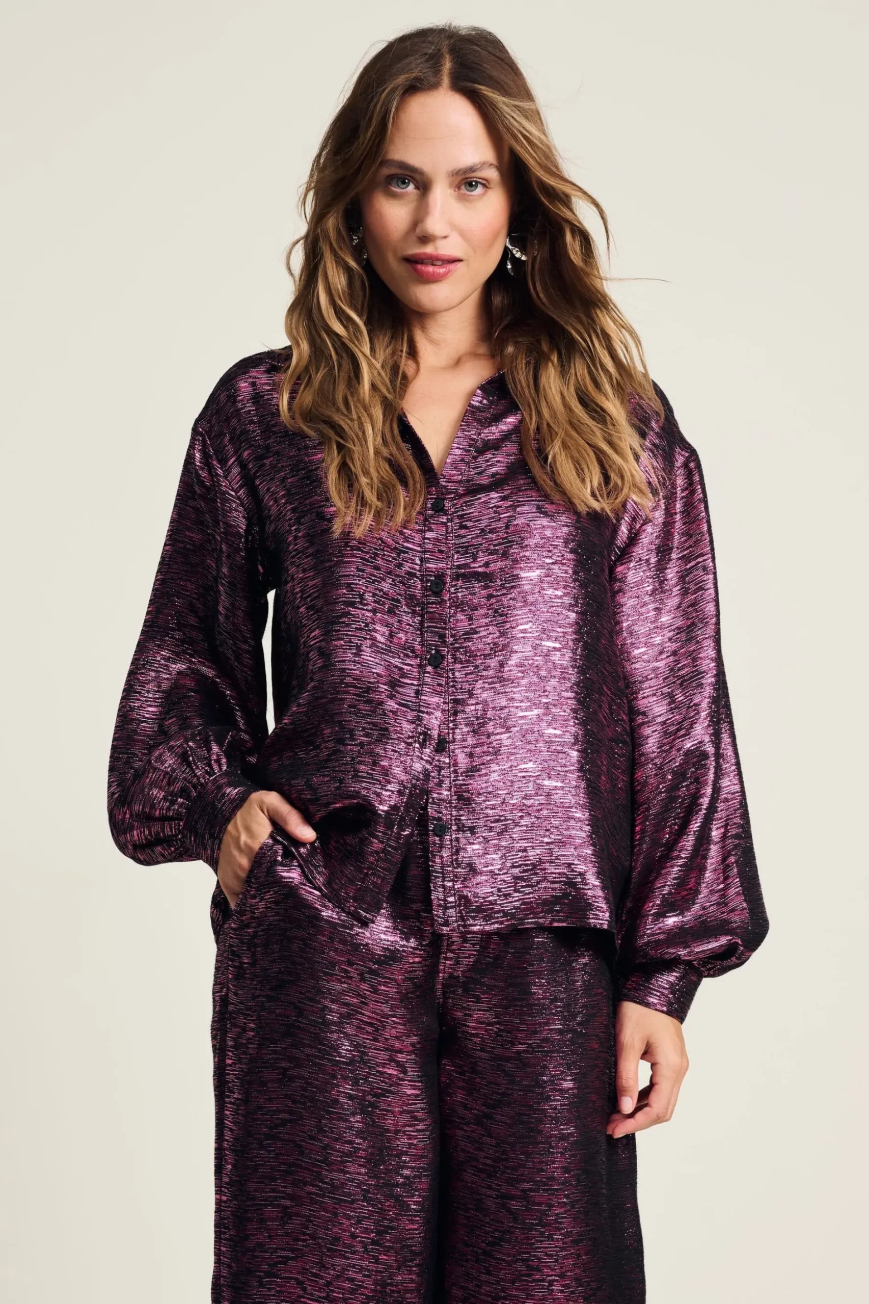 BLOUSE Violet Festive Pink