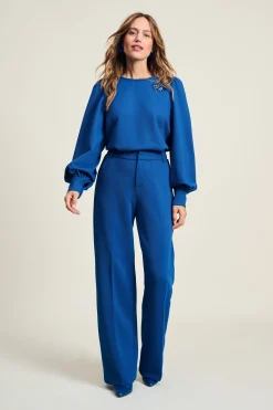 BROEK Wide Leg Mid Blue