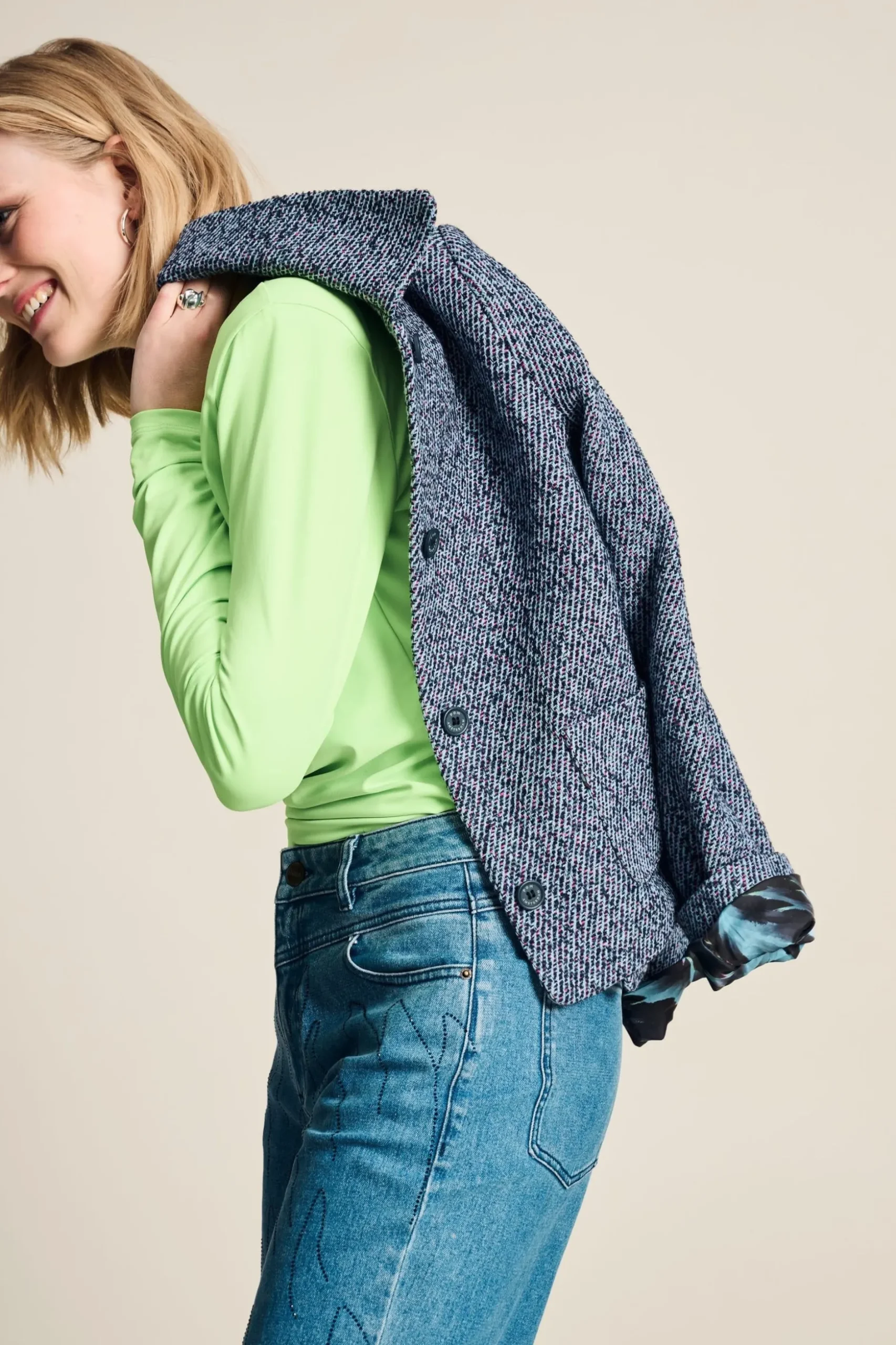 JACKET Tweed Blue